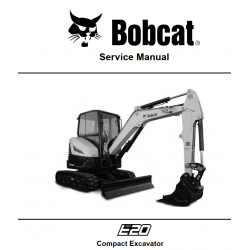 Bobcat - instrukcje napraw - schematy - DTR - service manuals - Bobcat E20